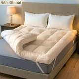 10cm Microfibre Mattress Topper - Extra Deep 4-Inch Hotel Quality Bed Topper | Ultra Soft "Soft as Down" Fill | Breathable & Machine Washable (UK Sizes)