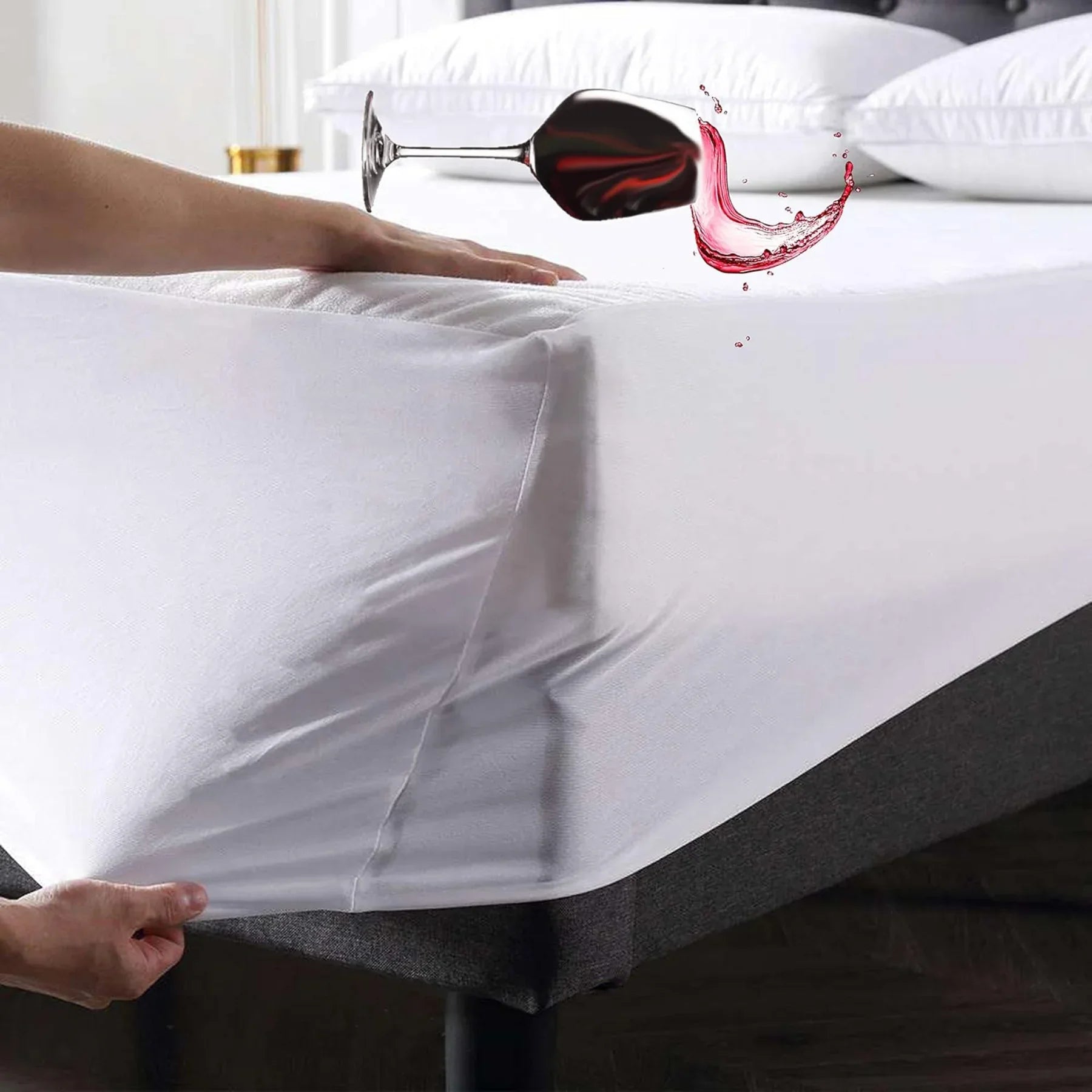 HH Waterproof Terry Towel Bed Sheet Winter – Soft, Breathable & Allergy-Proof Bedding Protection - 4A's Global