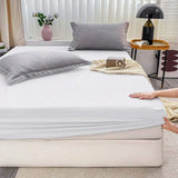 HH Waterproof Terry Towel Bed Sheet Winter – Soft, Breathable & Allergy-Proof Bedding Protection - 4A's Global