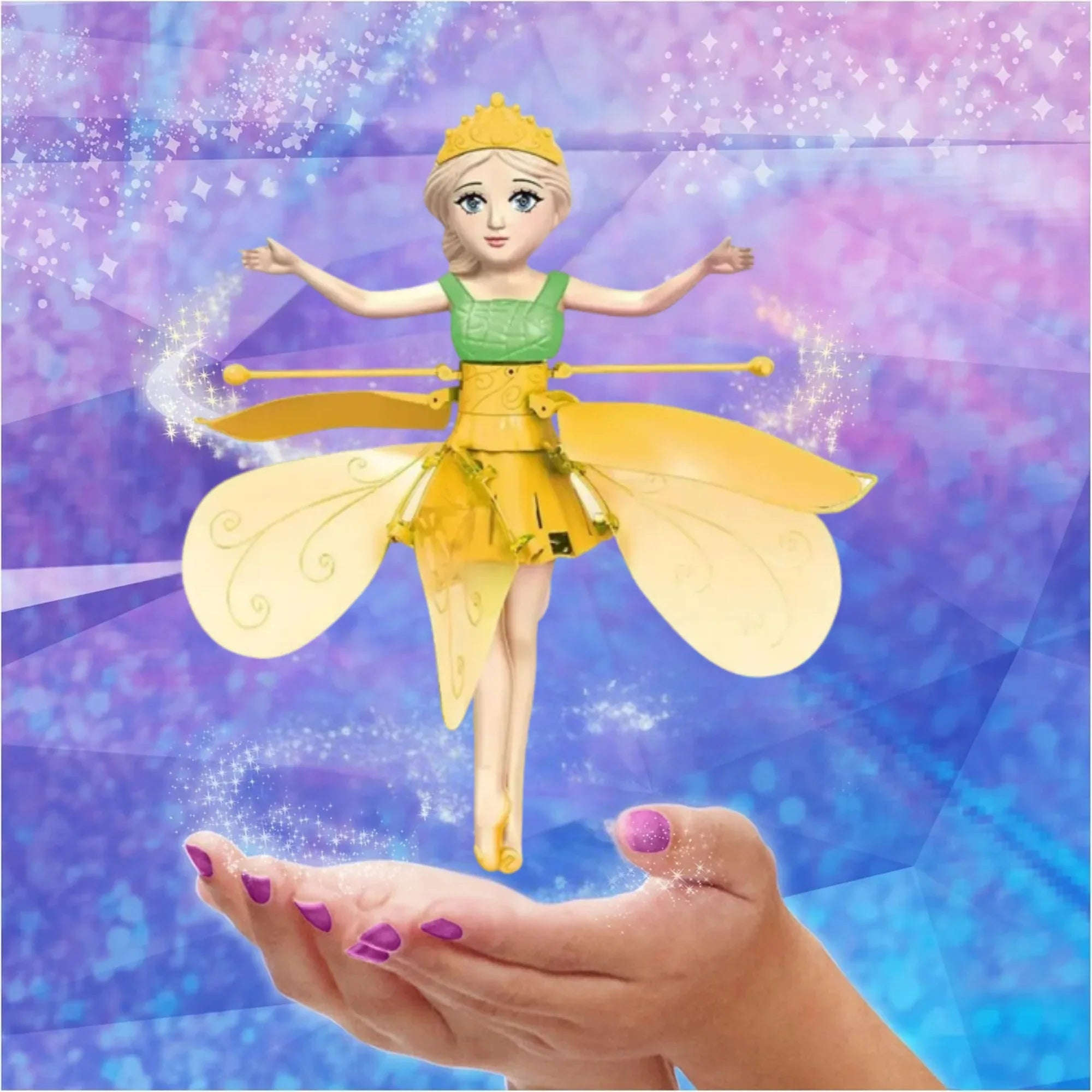 Fairy Flying Toy – Hand Sensor Induction Helicopter with LED Lights - 4A's Global