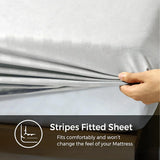 Egyptian Cotton Sateen Fitted Sheet – Luxurious 300 Thread Count Hotel-Quality Bedding for a Perfect Fit - 4A's Global