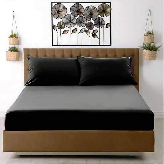 Extra Deep 30cm Fitted Bed Sheet – Luxury Hotel-Quality Deep Pocket Sheet for Perfect Mattress Fit - 4A's Global