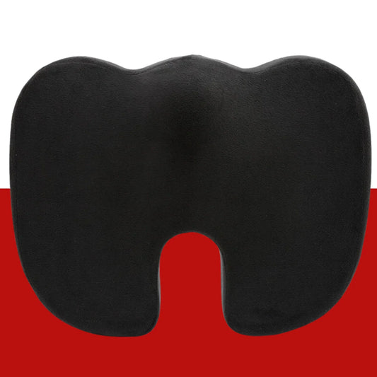 Memory Foam Seat Cushion – Ergonomic Cooling Comfort for Office, Car & Home | 45x35cm | Black - 4A's Global