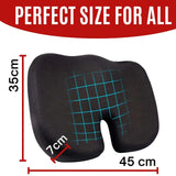 Hip & Tailbone Memory Foam Seat Cushion – Ergonomic Comfort 4A's Global