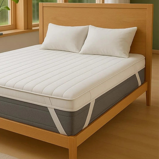 Hypoallergenic Microfiber Mattress Topper – 4cm Deep Comfort Layer | Breathable, Plush & Secure Fit - 4A's Global