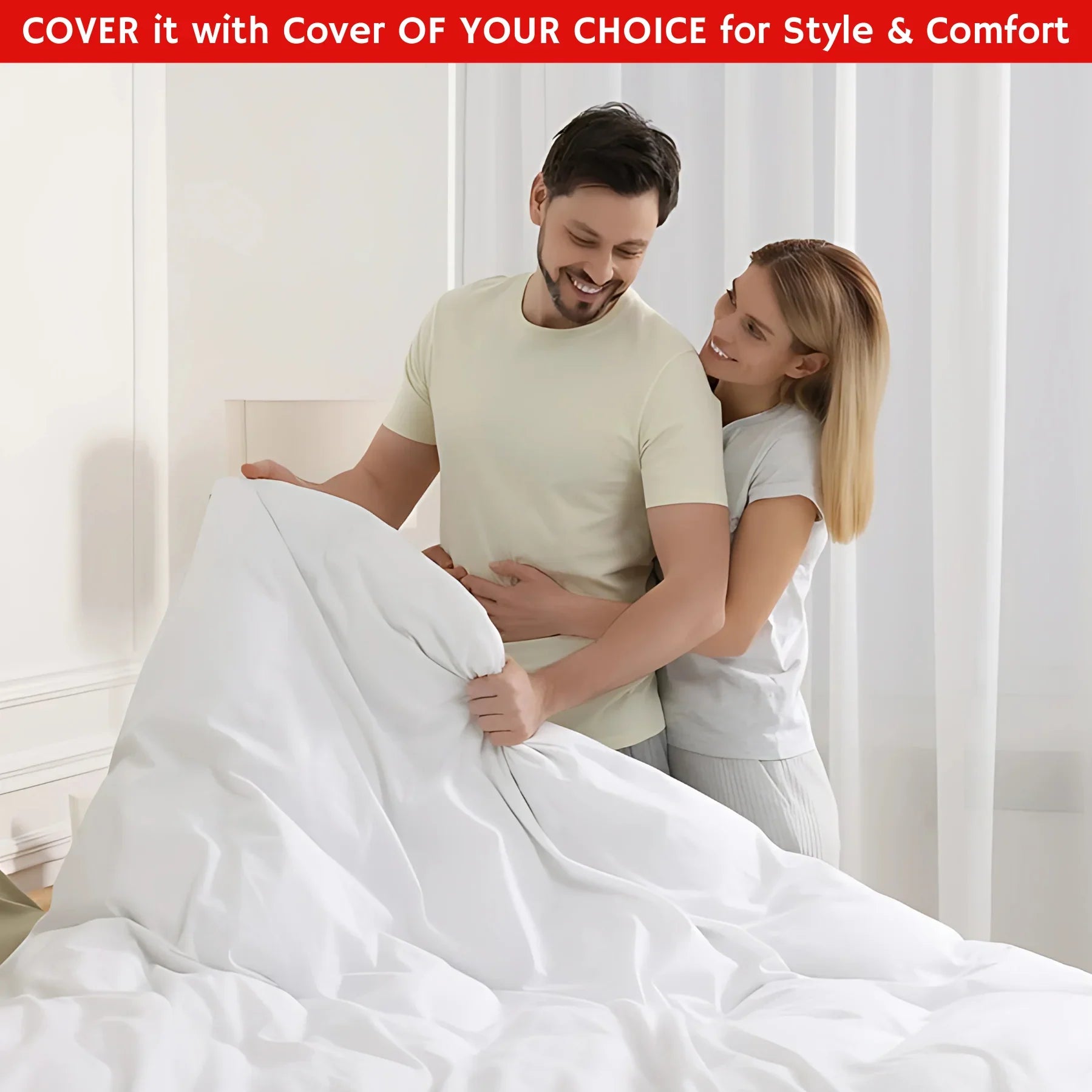 All Seasons Duvet Tog 4.5Hollowfiber Filling, Polypropylene Cover β Lightweight Quilt, Comforter & Throw for Sofa or Bed - 4A's Global