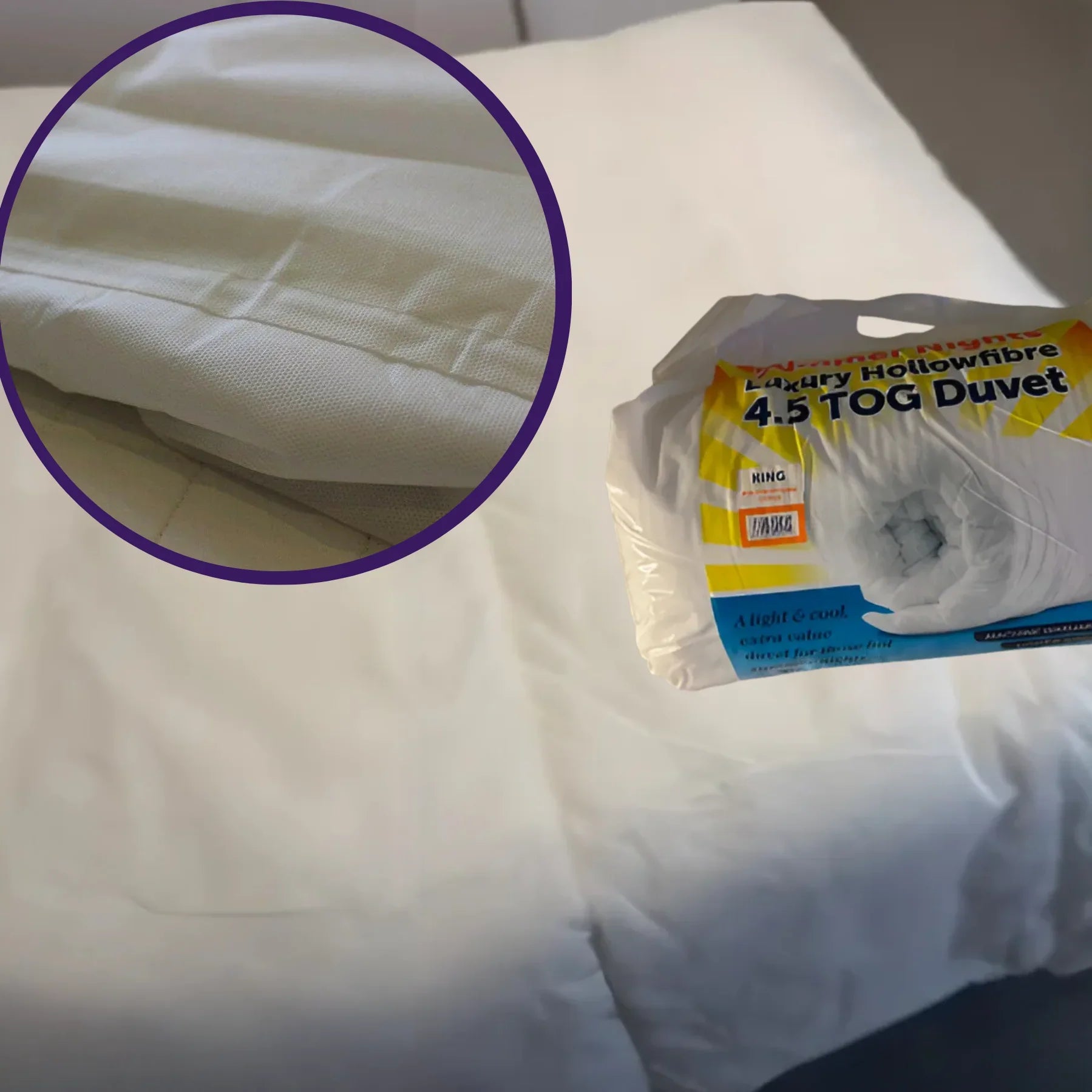 All Seasons Duvet Tog 4.5Hollowfiber Filling, Polypropylene Cover β Lightweight Quilt, Comforter & Throw for Sofa or Bed - 4A's Global