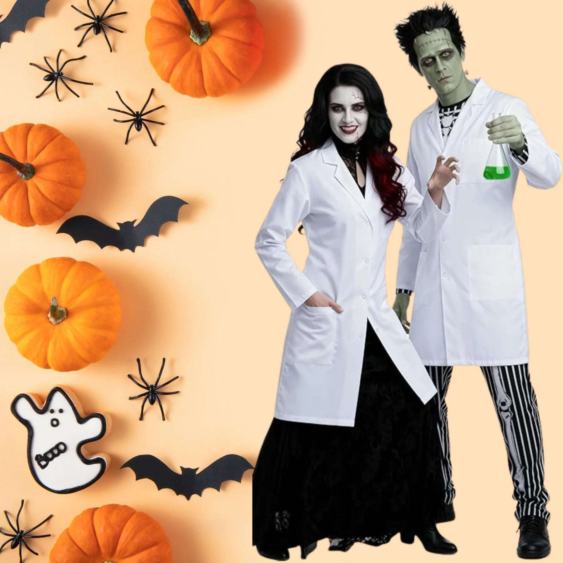 CL Unisex White Lab Coat | Salon Coat | Stylist Smock | Professional Workwear – Premium Polycotton Long Sleeve - 4A's Global