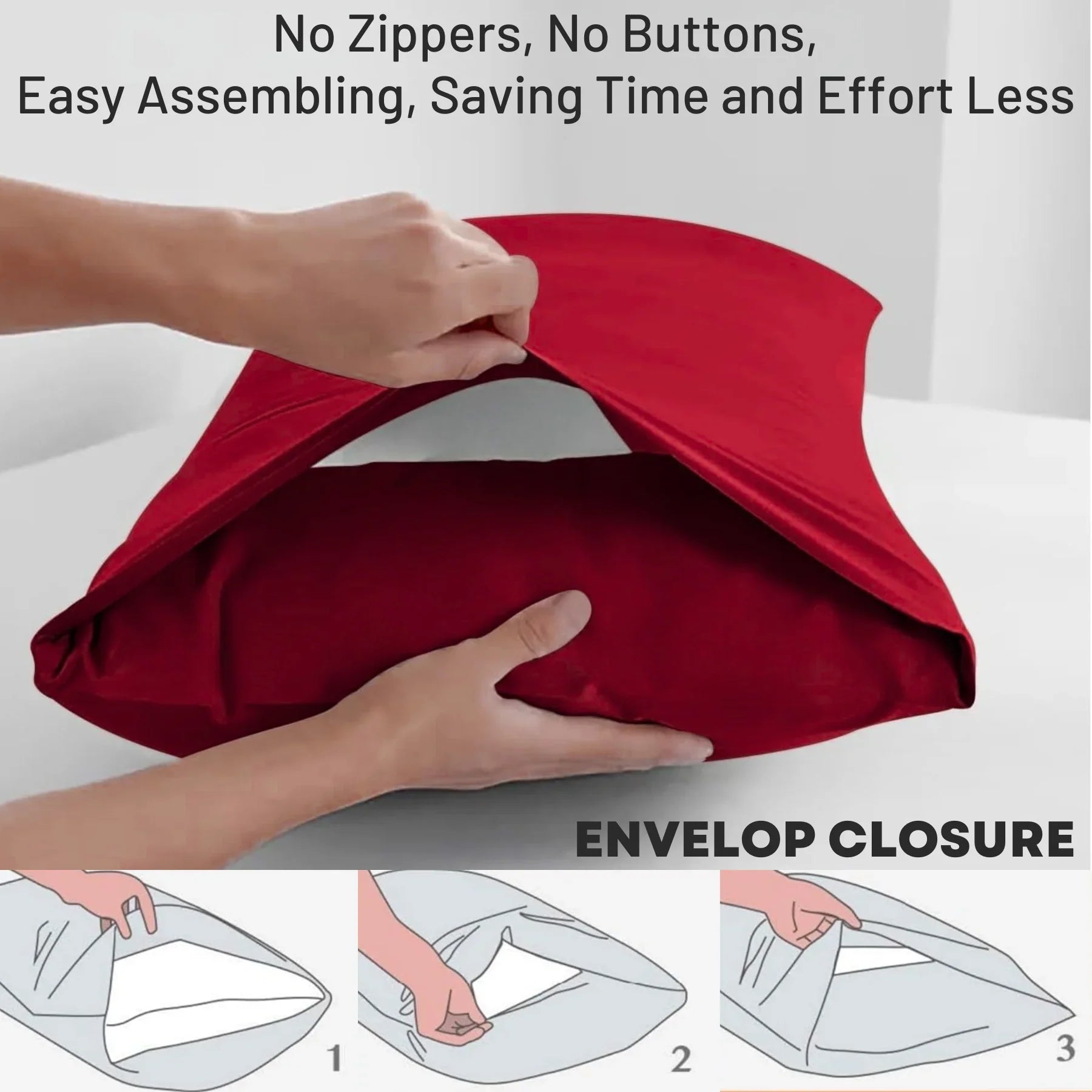 2x Percale Polycotton Pillowcase Pair – Luxury Soft, Durable & Hotel-Quality Bedding for UK Beds (Copy) - 4A's Global