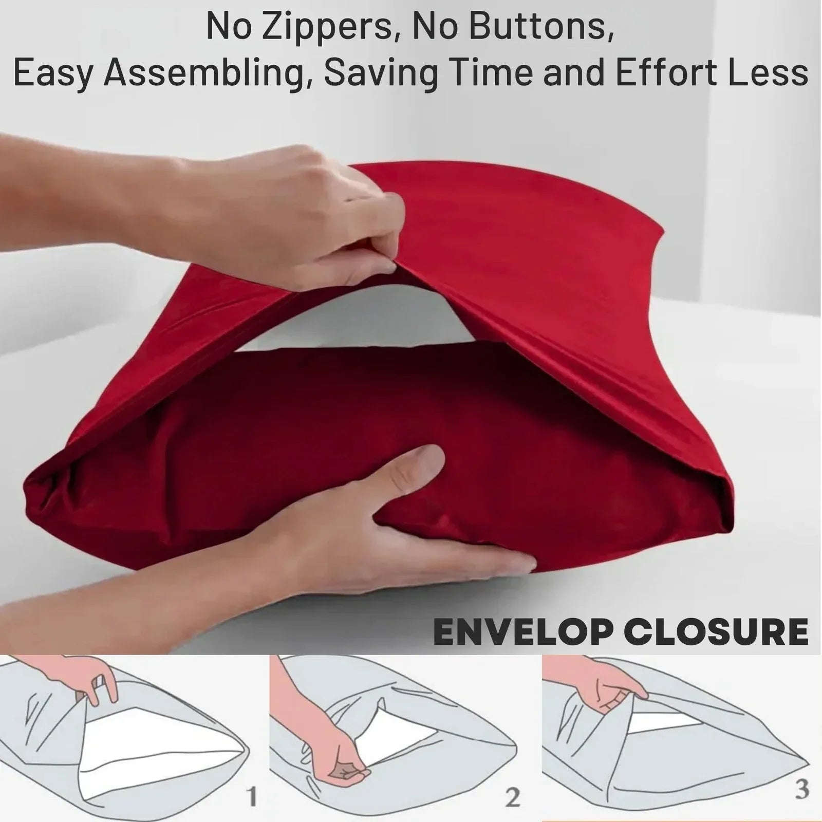 2x Luxury Percale Polycotton Pillowcase Pair – Soft, Durable & Easy-Care Bedding - 4A's Global