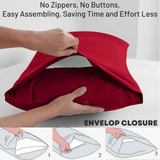 2x Luxury Percale Polycotton Pillowcase Pair – Soft, Durable & Easy-Care Bedding - 4A's Global