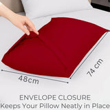 2x Percale Polycotton Pillowcase Pair – Luxury Soft, Durable & Hotel-Quality Bedding for UK Beds (Copy) - 4A's Global