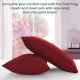 2x Luxury Percale Polycotton Pillowcase Pair – Soft, Durable & Easy-Care Bedding - 4A's Global