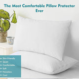 Premium Waterproof Terry Pillow Protector β Soft, Silent & Durable | Standard UK Size 48x74cm - 4A's Global