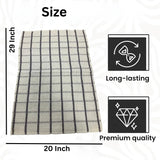 Terry Cotton Tea Towels Set | Super Absorbent Dish Cloths | Kitchen Cleaning & Drying Towels 75 x 52 cm - Pack of 6 - 4A's Global