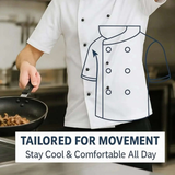 Professional Chef Jacket Set | Short Sleeve | Breathable & Durable Kitchen Uniform | Unisex Culinary Workwear for UK Chefs & Students - 4A's Global