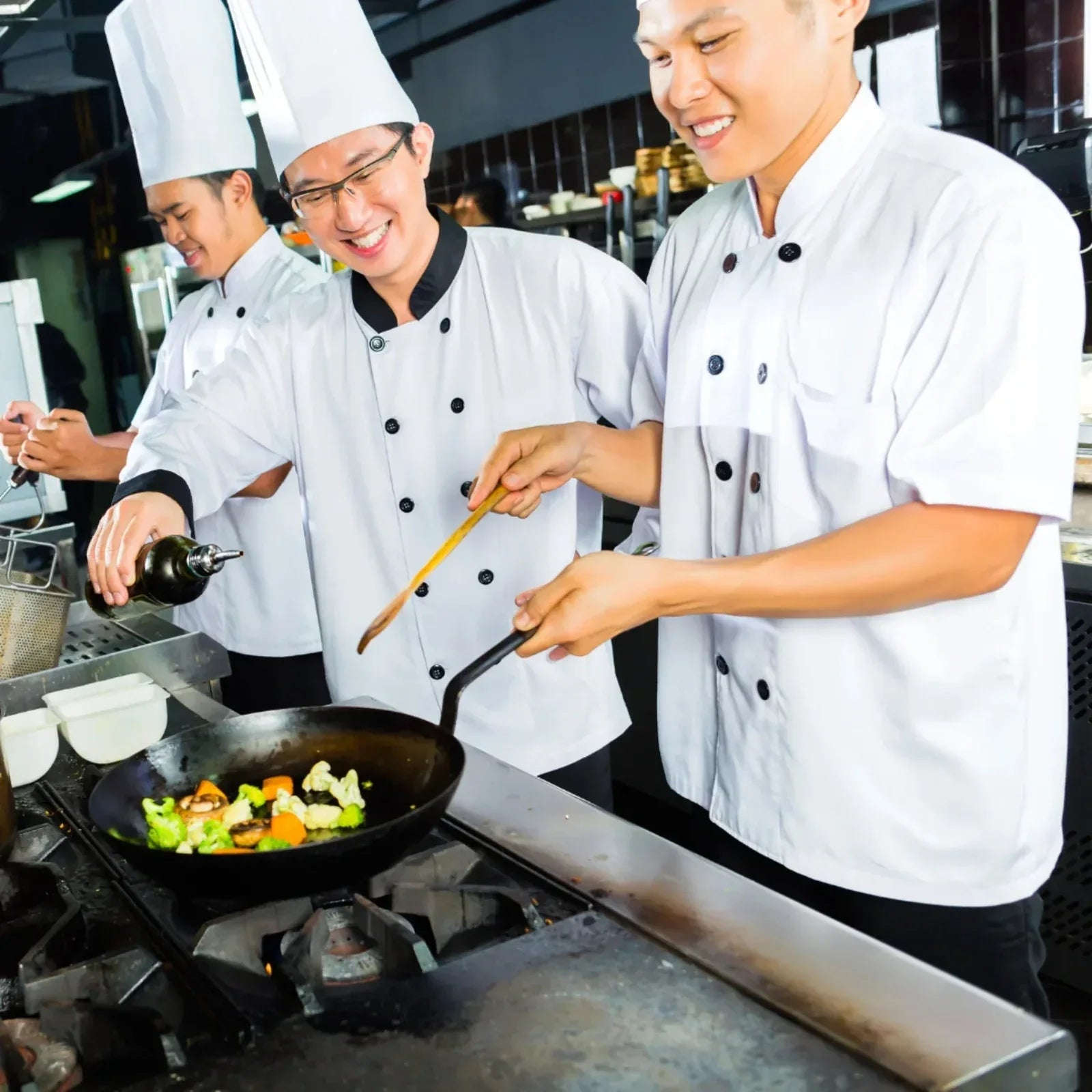 Professional Chef Jacket Set | Short Sleeve | Breathable & Durable Kitchen Uniform | Unisex Culinary Workwear for UK Chefs & Students - 4A's Global