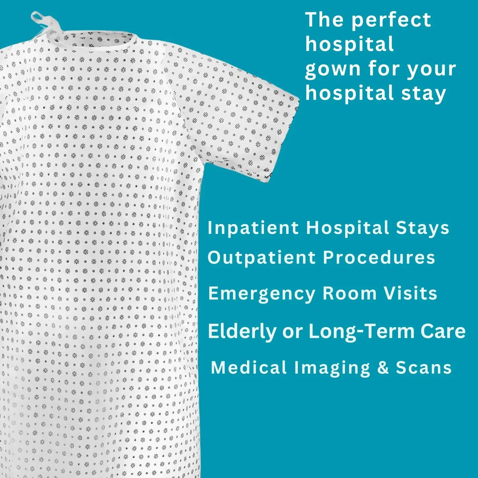 Unisex Cotton Wrap Gowns - 2 Pack for Spa, Travel, Lounge - 4A's Global