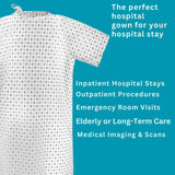 Unisex Cotton Wrap Gowns - 2 Pack for Spa, Travel, Lounge - 4A's Global