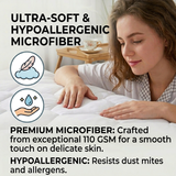 Premium Hexagonal Quilted Mattress Protector Sheet | Lightweight & Breathable | 30cm Extra Deep Fit | Noiseless | White | UK Sizes