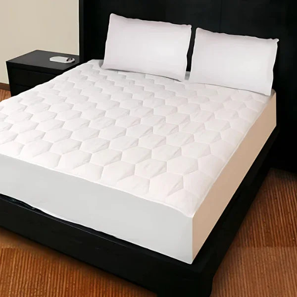 30cm Deep Waterproof Mattress Protector | Quilted, Breathable & Noise-Free | White | UK Sizes - 4A's Global