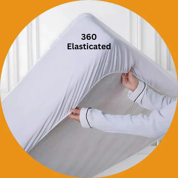 30cm Deep Waterproof Mattress Protector | Quilted, Breathable & Noise-Free | White | UK Sizes - 4A's Global