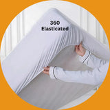 30cm Deep Waterproof Mattress Protector | Quilted, Breathable & Noise-Free | White | UK Sizes - 4A's Global