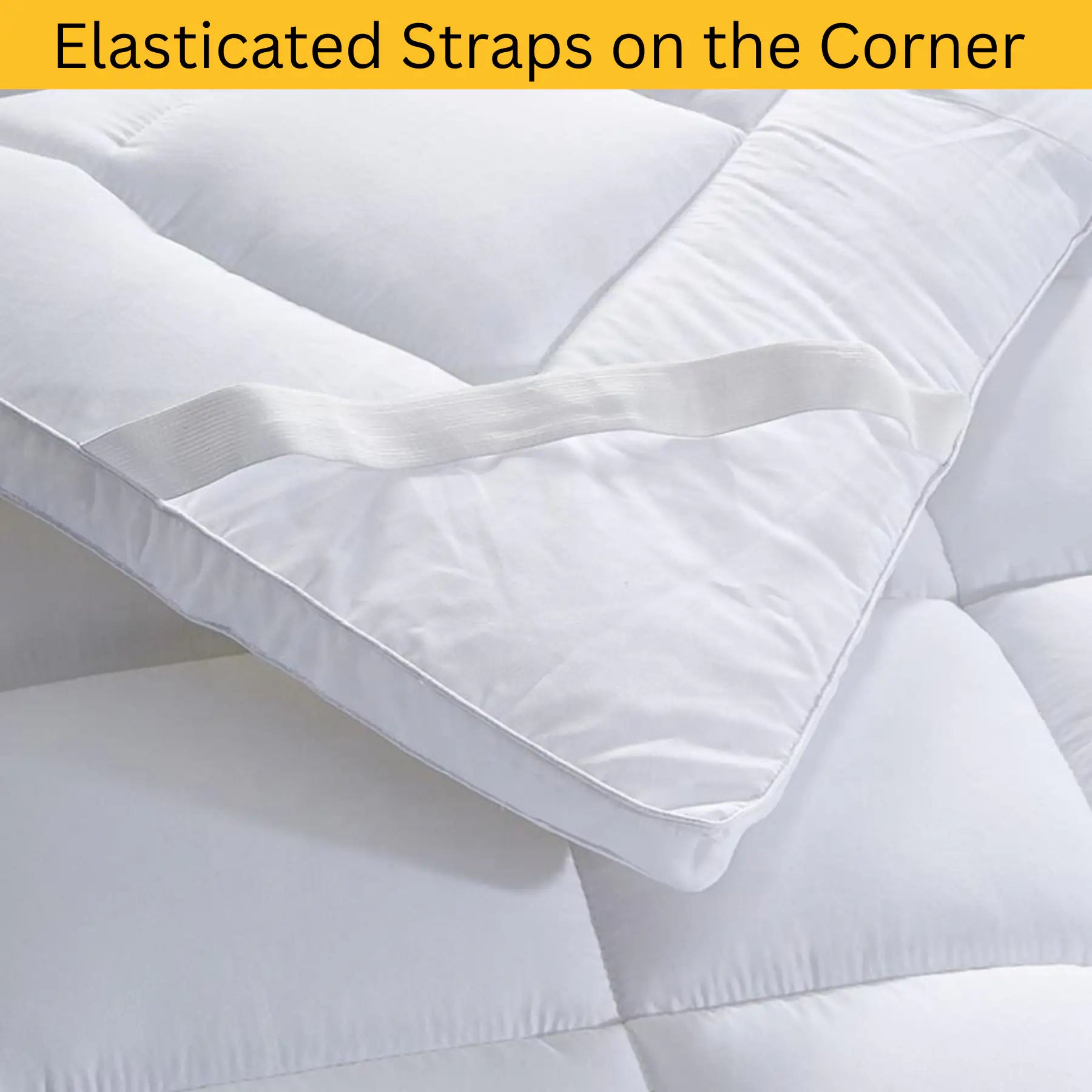 Luxury Mattress Topper β 10cm Extra Deep Fluffy Bed Enhancer | Microfiber Filled | 1100 GSM Comfort Upgrade - 4A's Global