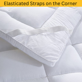 Luxury Mattress Topper β 10cm Extra Deep Fluffy Bed Enhancer | Microfiber Filled | 1100 GSM Comfort Upgrade - 4A's Global