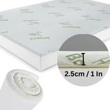 CL Bamboo Mattress Topper Memory Foam – 2.5cm Cooling Comfort Layer | Breathable, Lightweight & Eco-Friendly Sleep Upgrade | UK Sizes (Copy) - 4A's Global