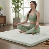 Bamboo Gel Memory Foam Mattress Topper | Cooling 2.5cm Breathable Orthopedic Topper | Back Pain Relief & Hypoallergenic Bed Topper (UK Sizes)