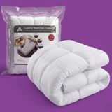 Microfibre Mattress Topper - Luxury Hotel Quality Bed Topper 5cm | Ultra Soft "Soft as Down" Fill | Breathable & Machine Washable (UK Sizes)