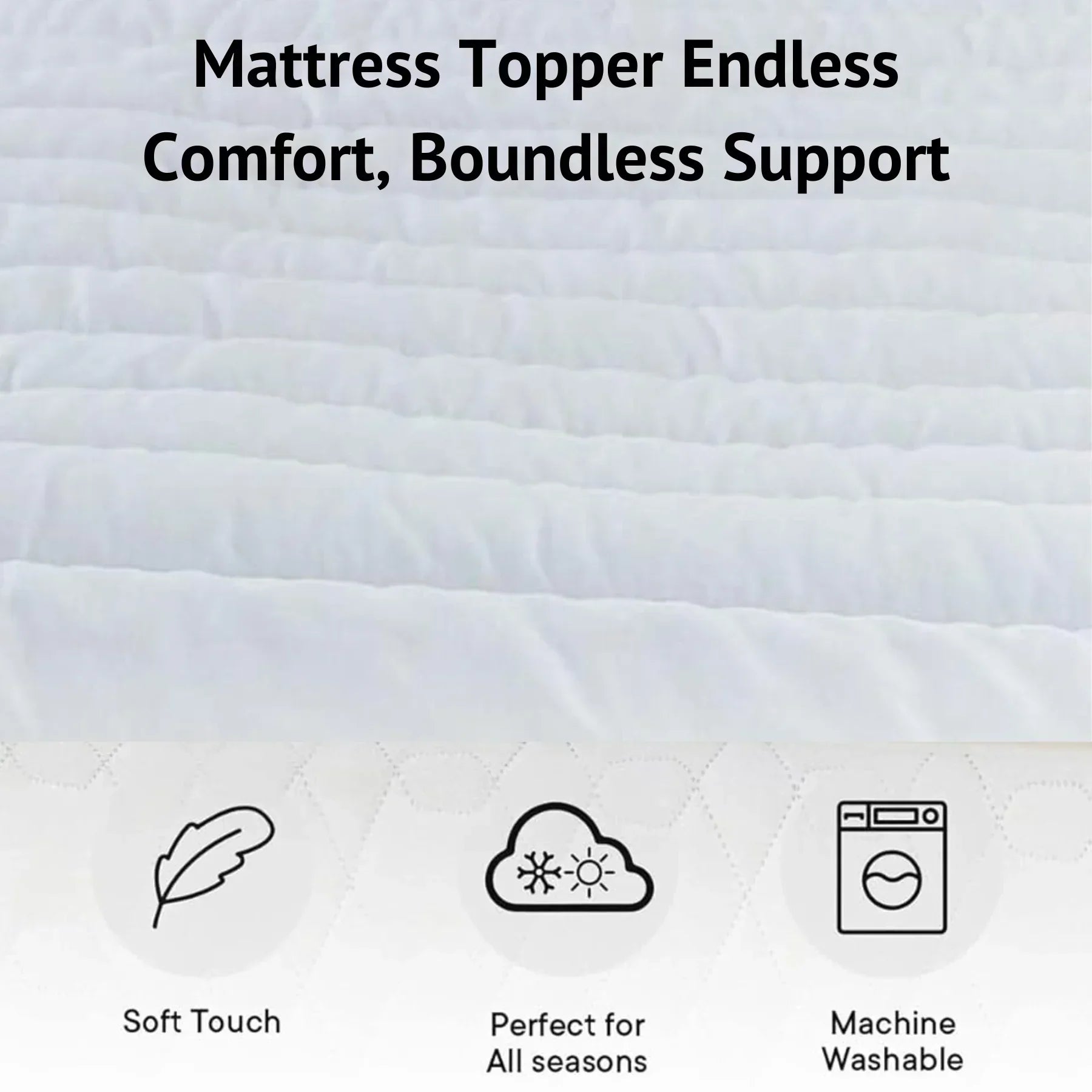 Hypoallergenic Microfiber Mattress Topper – 4cm / 1.57inch Deep | Luxury Comfort & Support | Breathable & Allergy-Safe - 4A's Global