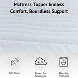 Hypoallergenic Microfiber Mattress Topper – 4cm / 1.57inch Deep | Luxury Comfort & Support | Breathable & Allergy-Safe - 4A's Global