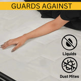 CL Mattress Protector Sheet | Lightweight, Breathable & Noise-Free | Deep Fit 30cm Skirt | Hexagonal Style (Copy) - 4A's Global