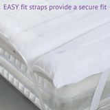 Hypoallergenic Luxury Mattress Topper – 4cm Deep Microfibre Comfort Layer | Breathable, Soft & Secure Fit | UK Sizes - 4A's Global