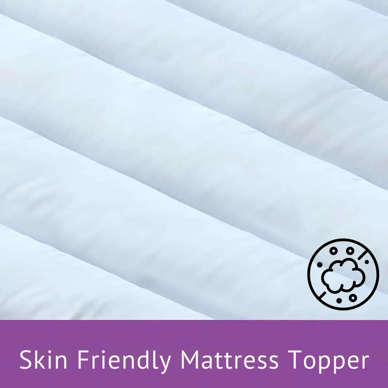 Hypoallergenic Luxury Mattress Topper – 4cm Deep Microfibre Comfort Layer | Breathable, Soft & Secure Fit | UK Sizes - 4A's Global