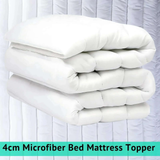 Hypoallergenic Luxury Mattress Topper – 4cm Deep Microfibre Comfort Layer | Breathable, Soft & Secure Fit | UK Sizes - 4A's Global