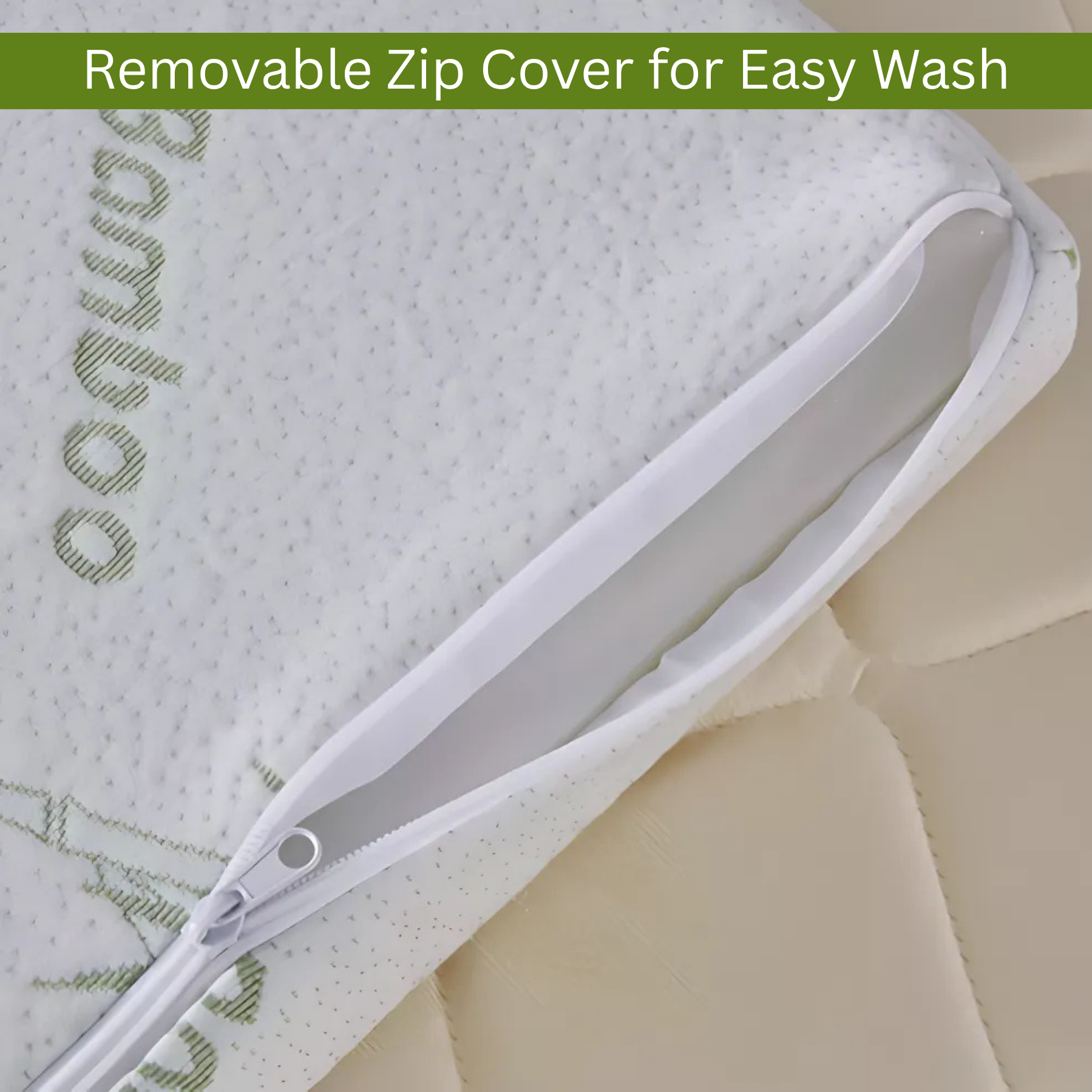 Bamboo Memory Foam Mattress Topper – 2.5cm Cooling Comfort Layer | Breathable, Lightweight & Eco-Friendly Sleep Upgrade | UK Sizes - 4A's Global