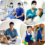 2Pcs Medical Scrub Suit – Men & Women Hospital Workwear - 4A's Global