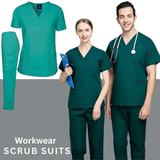 2Pcs Medical Scrub Suit – Men & Women Hospital Workwear - 4A's Global