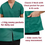 2Pcs Men Women Scrub Suit Hospital Doctor Nurse Medical Working Uniform Workwear Menswear Clothes - 4A's Global