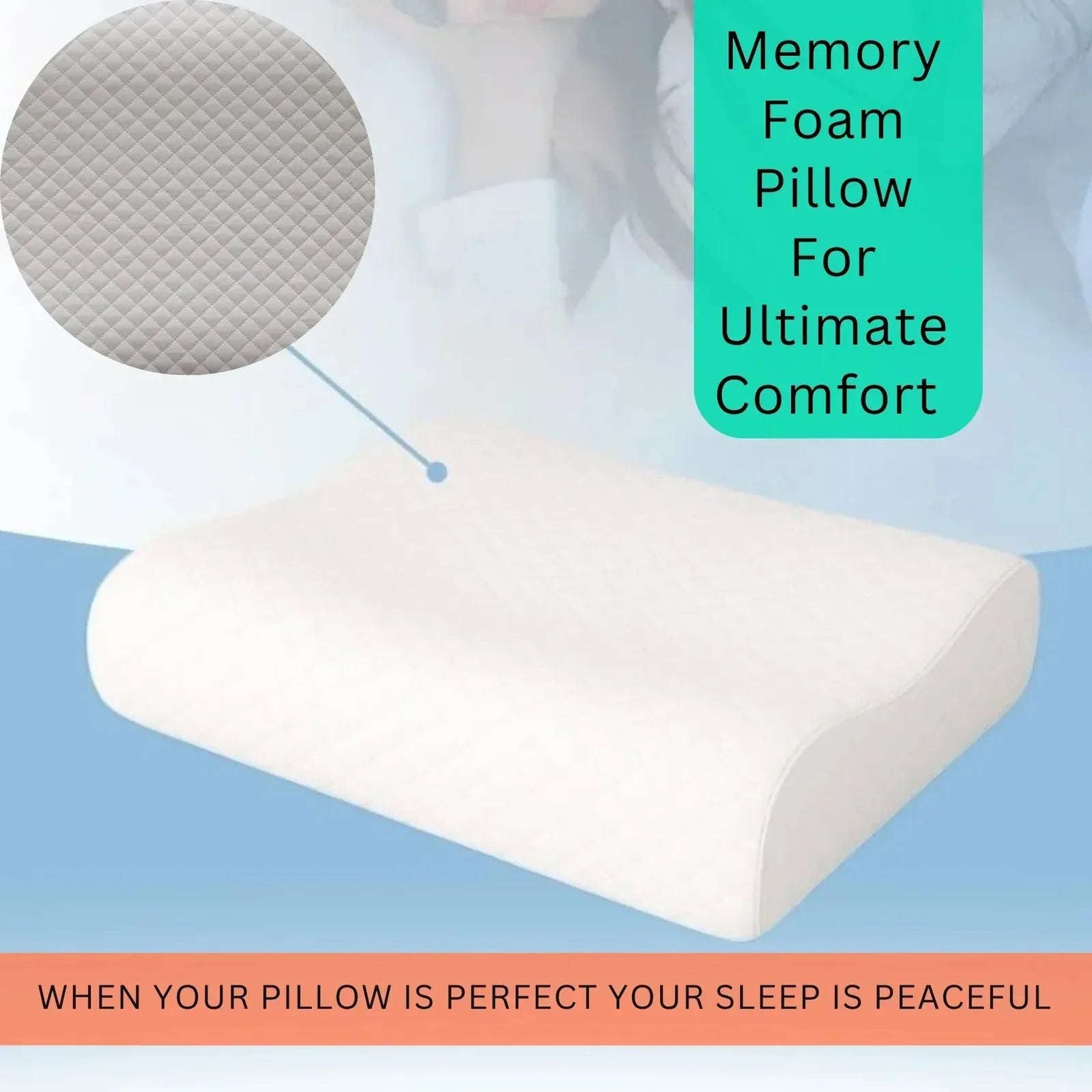 Contour Memory Foam Pillows Bamboo Cool Max Cover - Multi Height Bamboo Cool Max Pillow | Ergonomic Memory Foam Cooling Pillow - 4A's Global
