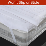 Hypoallergenic Luxury Mattress Topper β 4cm Deep Microfibre Comfort Layer | Breathable, Soft & Secure Fit | UK Sizes (Copy) - 4A's Global