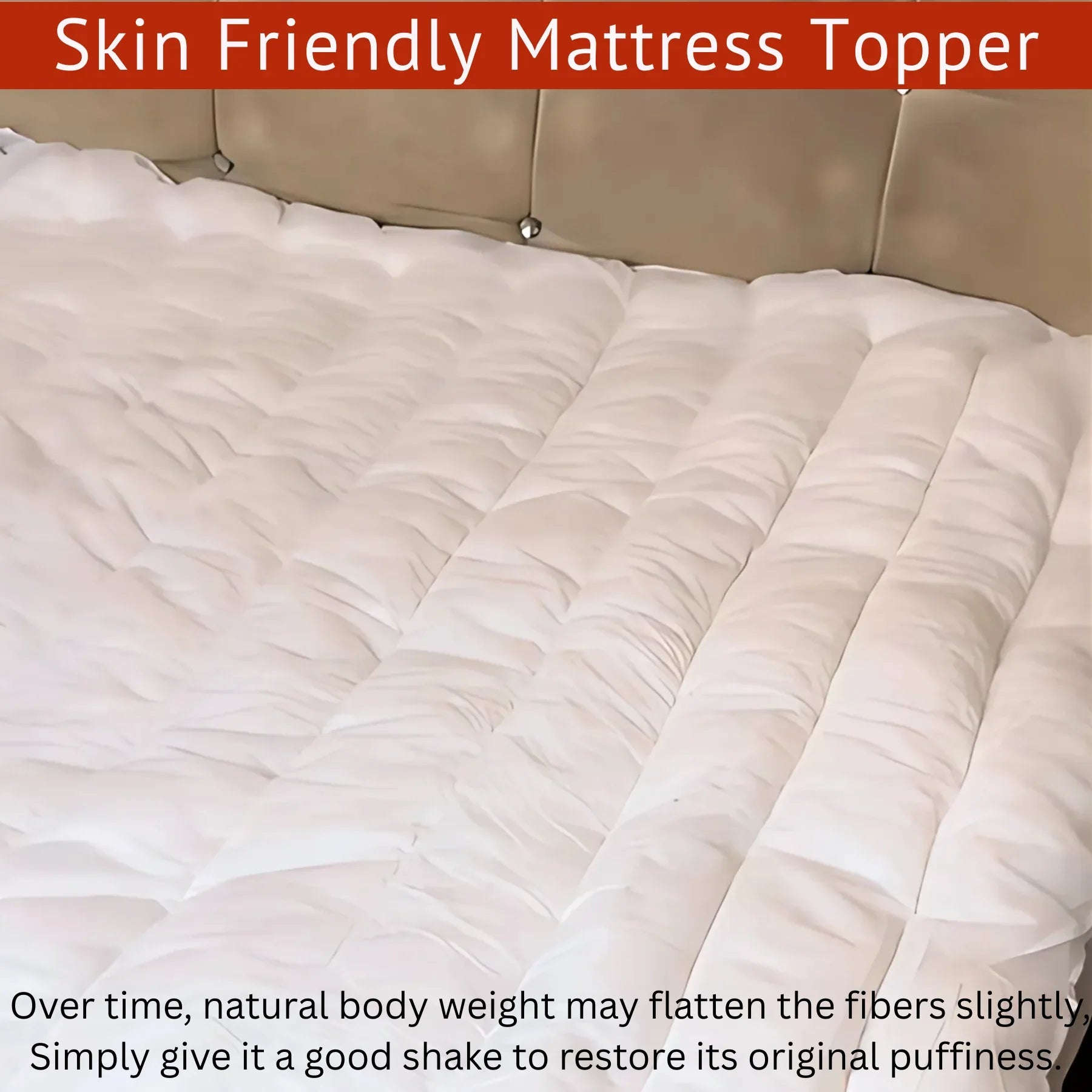 Hypoallergenic Luxury Mattress Topper – 4cm Deep Microfibre Comfort Layer | Breathable, Soft & Secure Fit | UK Sizes (Copy) - 4A's Global