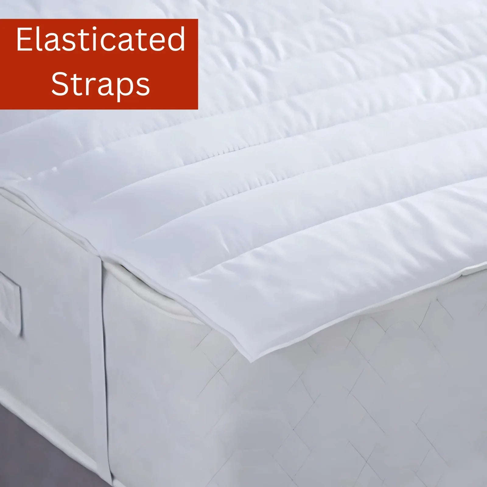 Luxury Mattress Topper – 4cm Deep-Filled Microfibre Comfort Layer | Hypoallergenic & Breathable | Elasticated Straps - 4A's Global