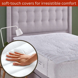 Luxury Mattress Topper – 4cm Deep-Filled Microfibre Comfort Layer | Hypoallergenic & Breathable | Elasticated Straps - 4A's Global