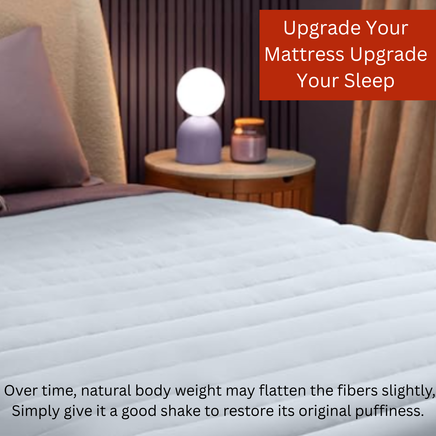 Luxury Mattress Topper β 4cm Deep-Filled Microfibre Comfort Layer | Hypoallergenic & Breathable | Elasticated Straps - 4A's Global