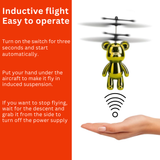 Rotary Flying Bear Helicopter – Hand Sensor Gesture Control USB Rechargeable Toy - 4A's Global