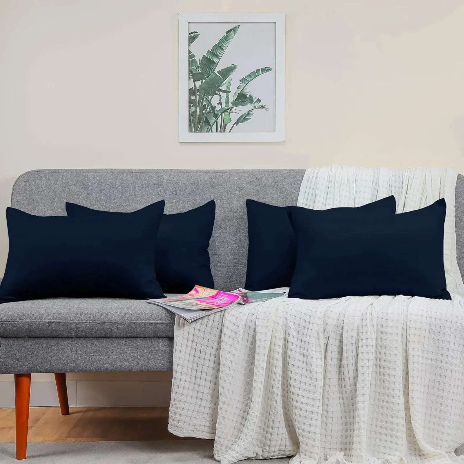 2x Luxury Percale Polycotton Pillowcases – Soft & Durable - 4A's Global